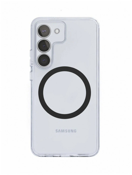Чехол защитный VLP Puro Case MagSafe для Samsung Galaxy S24 Plus прозрачный