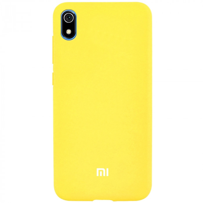 Чехол Silicone Cover для Xiaomi Redmi 7A Желтый
