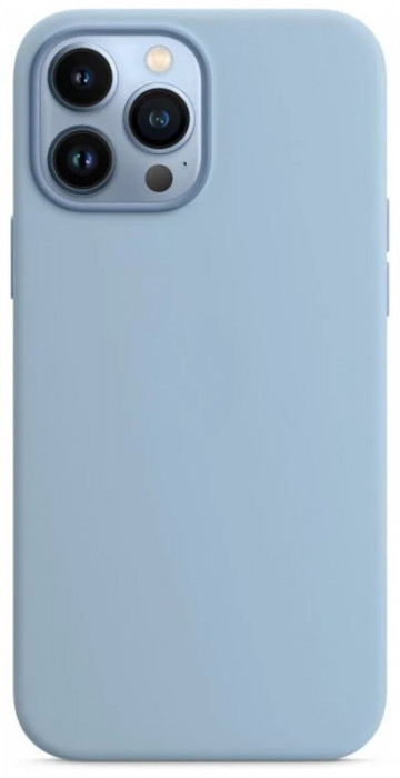 Чехол Silicone Case with Magsafe + IC для iPhone 13 Pro Max Голубой (Blue Fog)