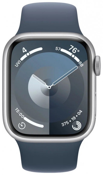 Умные часы Apple Watch Series 9 45mm GPS Aluminum Case with Sport Band Silver