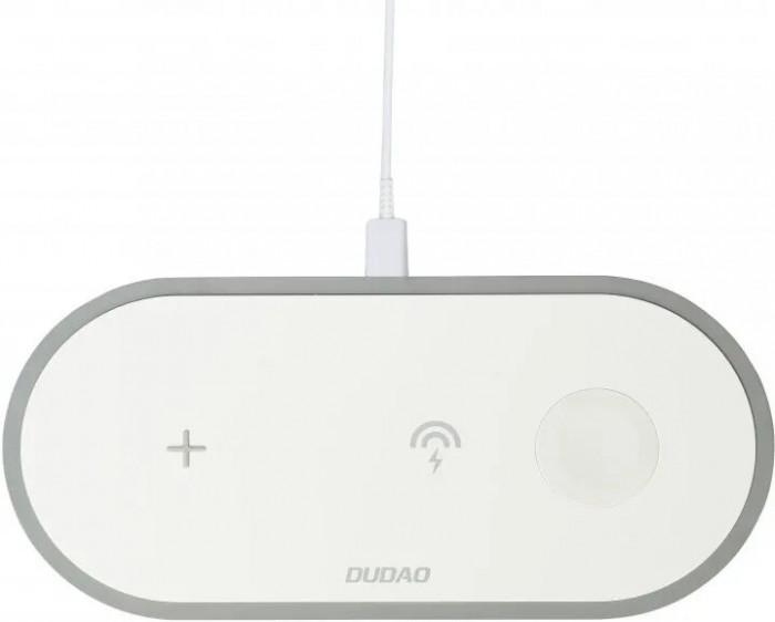 Беспроводная зарядная станция Dudao 3 in 1 Wireless Charge Белый