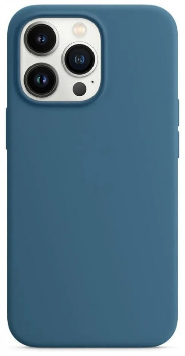 Чехол Silicone Case with Magsafe + IC для iPhone 13 Pro Max Синий (Blue Jay)