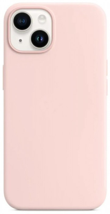 Чехол Silicone Case with Magsafe для iPhone 14 Plus Розовый (Chalk Pink)