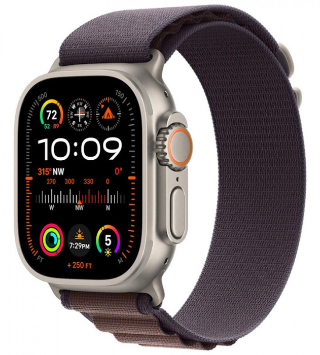 Умные часы Apple Watch Ultra 2 49mm GPS + Cellular Titanium Case with Indigo Alpine Loop