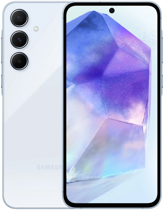 Смартфон Samsung Galaxy A55 8/256Gb Голубой (Awesome Iceblue)
