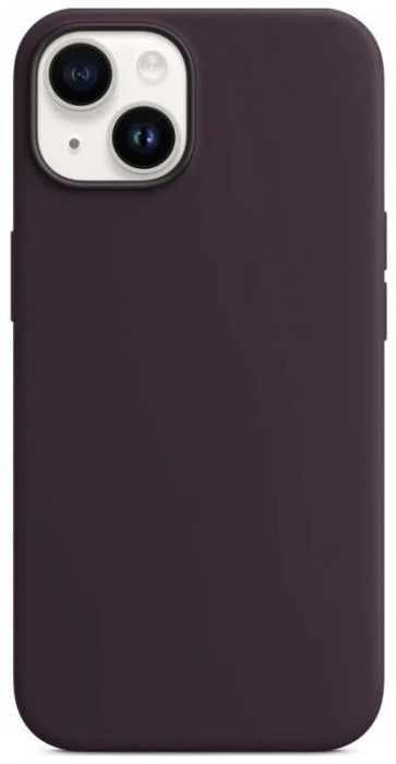 Чехол Silicone Case with Magsafe для iPhone 14 Plus Бордовый (Elderberry)