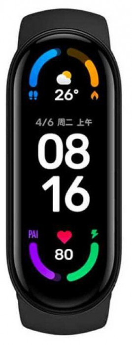 Умный браслет Xiaomi Mi Band 6 EAC Черный
