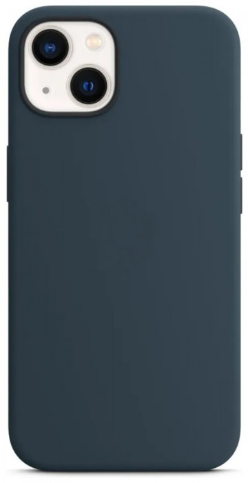 Чехол Silicone Case with Magsafe + IC для iPhone 13 Темно-синий (Abyss Blue)