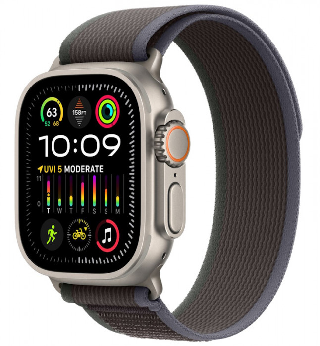 Умные часы Apple Watch Ultra 2 49mm GPS + Cellular Titanium Case with Blue/Black Trail Loop