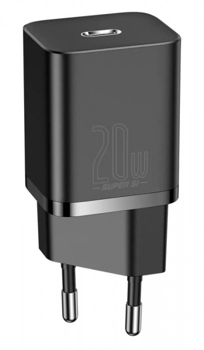 Зарядное устройство Baseus Super Si Quick Charger 1C 20W EU Черный (CCSUP-B01)