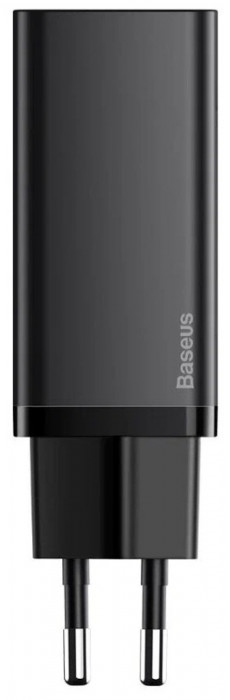 Зарядное устройство Baseus GaN2 Lite Quick Charger C+U 65W EU Черный (CCGAN2L-B01)