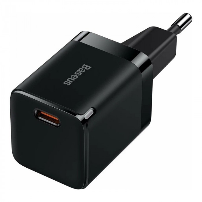 Зарядное устройство Baseus GaN3 Fast Charger 1C 30W EU Black (CCGN010101)
