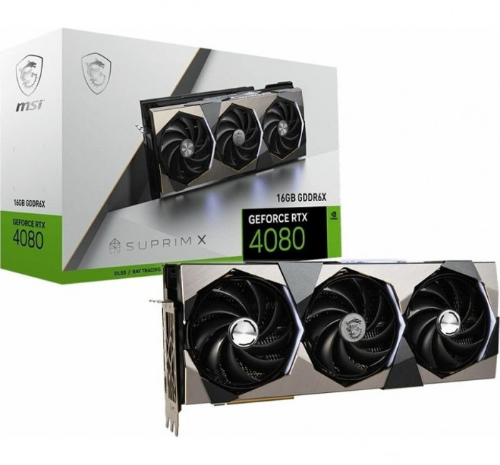 Видеокарта MSI GeForce RTX 4080 16GB SUPRIM X, Retail