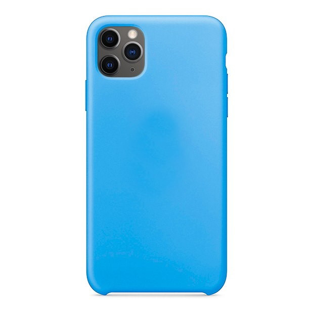 Чехол силиконовый для iPhone 11 Pro Max Небесно-голубой
