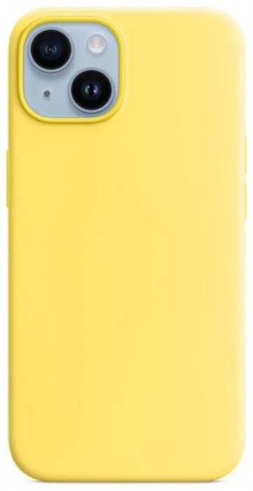 Чехол Silicone Case MagSafe для iPhone 14 Yellow