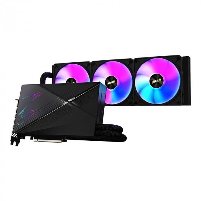 Видеокарта GIGABYTE AORUS GeForce RTX 4080 16GB XTREME WATERFORCE (GV-N4080AORUSX W-16GD), Retail
