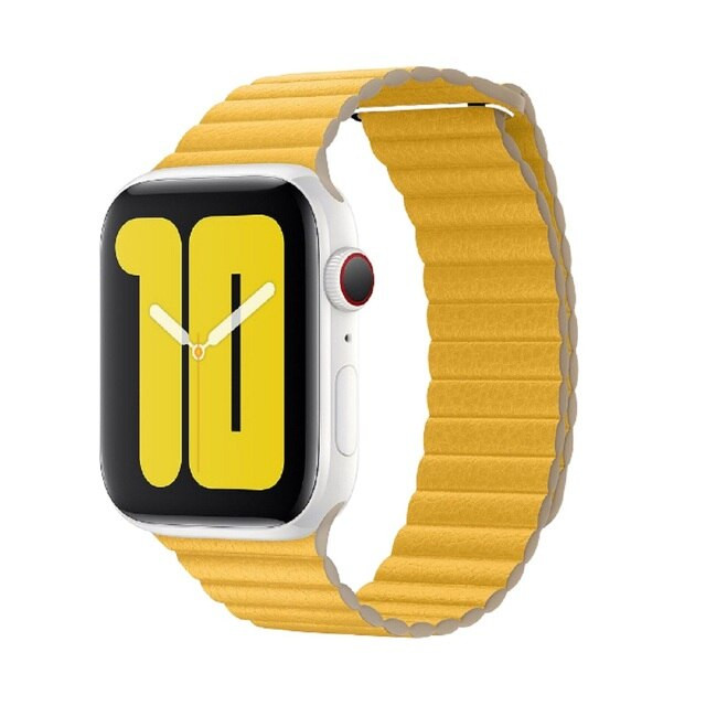 Ремешок для Apple Watch Leather Loop 38/40/41mm Желтый