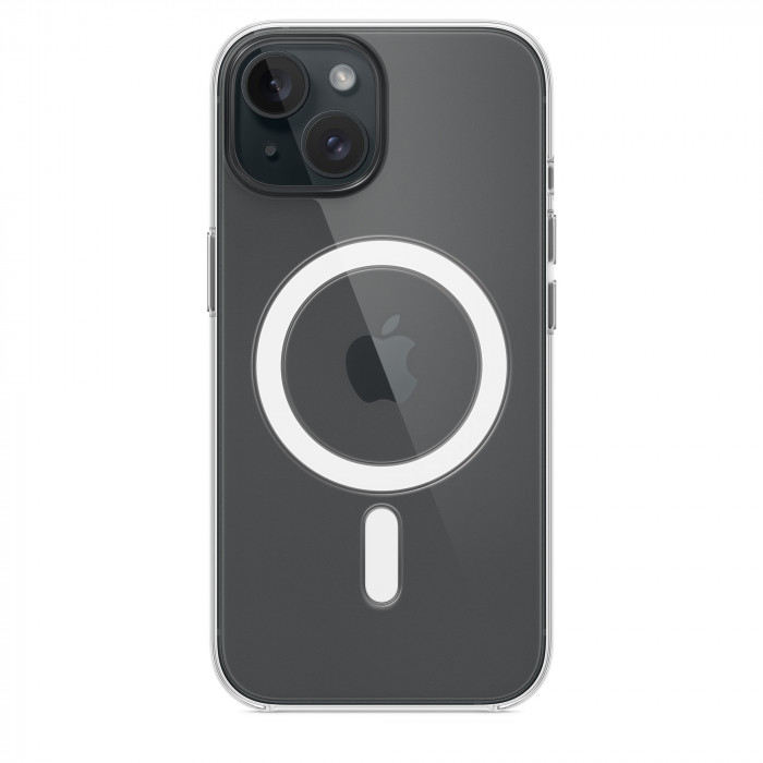 Чехол Clear Case MagSafe для iPhone 15 Прозрачный