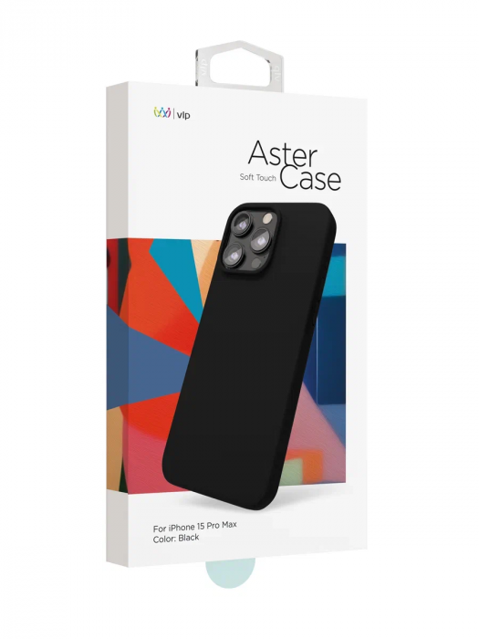 Чехол защитный "vlp" Aster Case для iPhone 15 Pro Max черный