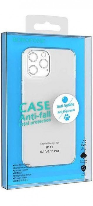 Чехол-накладка силиконовая прозрачная BOROFONE для iPhone 12/12 Pro