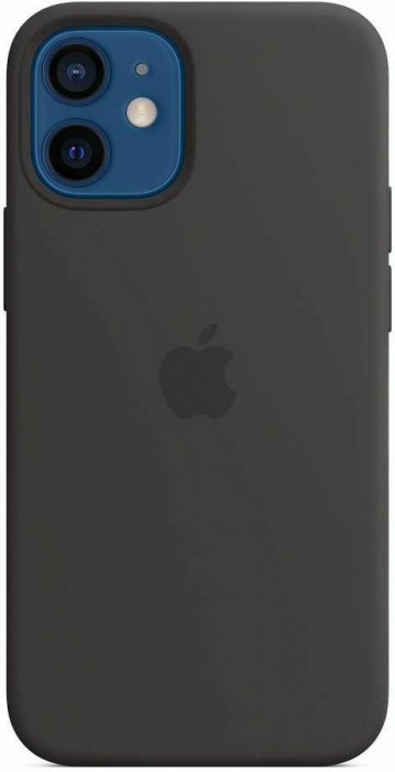 Чехол Silicone case для iPhone 12 Mini magsafe Черный