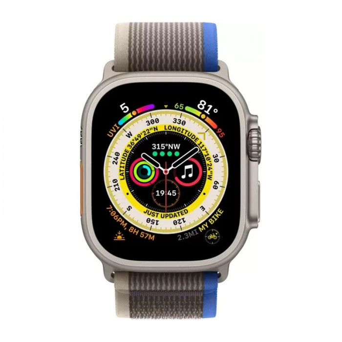Умные часы Apple Watch Ultra 49mm GPS + Cellular Titanium Case with Blue/Gray Trail Loop