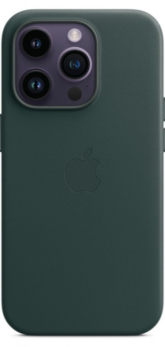 Чехол Leather Case MagSafe для iPhone 14 Pro Sequoia Green