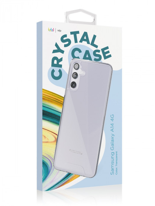 Чехол защитный VLP Crystal Case для Samsung Galaxy A14 прозрачный