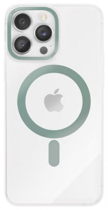 Чехол защитный VLP Line case с MagSafe для iPhone 14 Pro зеленый