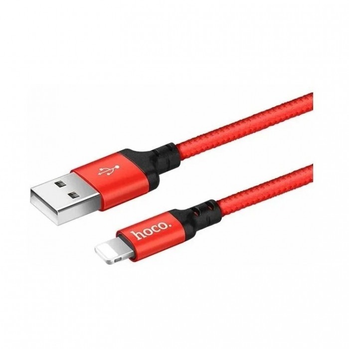 Кабель HOCO X14 USB - Lightning 1 м Красный