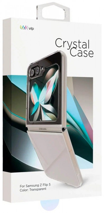 Чехол защитный "vlp" Crystal Case для Samsung Z flip 5 прозрачный