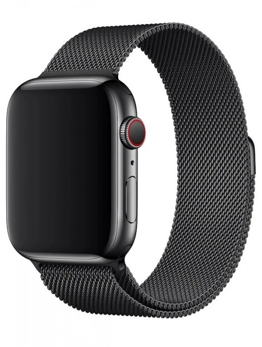 Ремешок Milanese Loop для Apple Watch 42/44/45/49мм Графит
