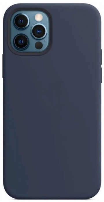 Чехол Silicone Case для iPhone 12/12 Pro Синий (Deep Navy)