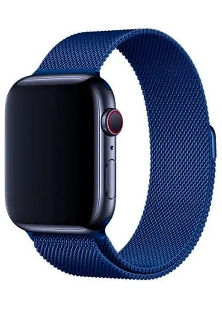 Ремешок Milanese Loop для Apple Watch 42/44/45/49мм Синий