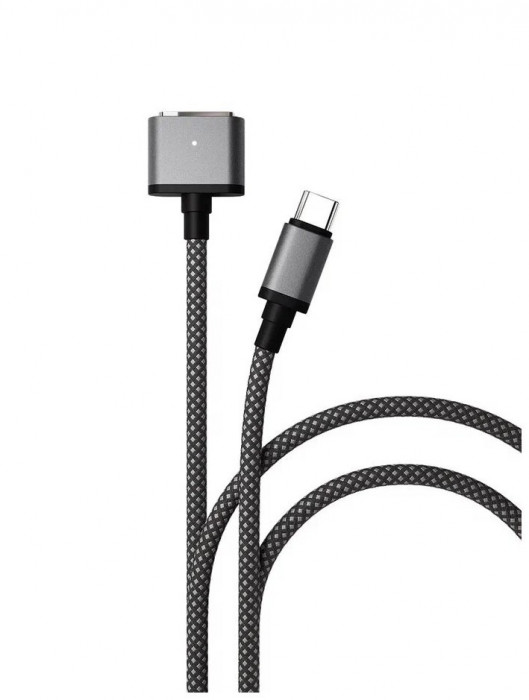 Кабель VLP Cable USB C – MagSafe 2.0м Космический Серый