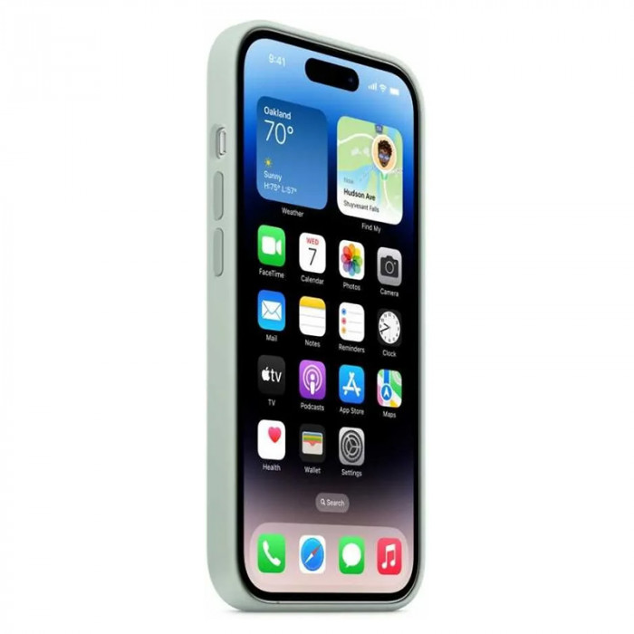 Чехол Silicone Case MagSafe для iPhone 14 Pro Мятный