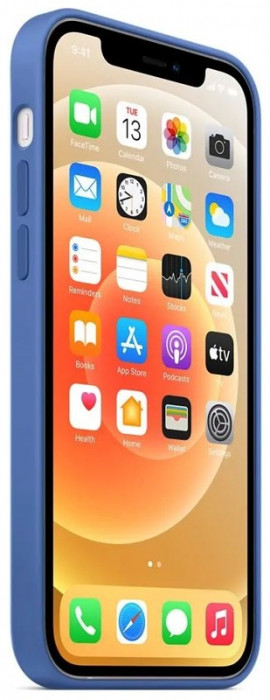 Чехол Silicone Case для iPhone 12/12 Pro Голубой (Capri Blue)