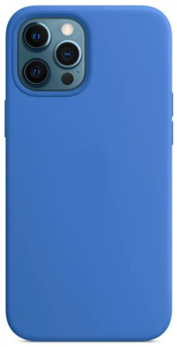 Чехол Silicone Case для iPhone 12/12 Pro Голубой (Capri Blue)