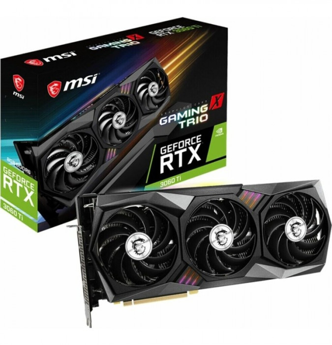 Видеокарта MSI GeForce RTX 3060 Ti GAMING X TRIO 8GD6X, Retail