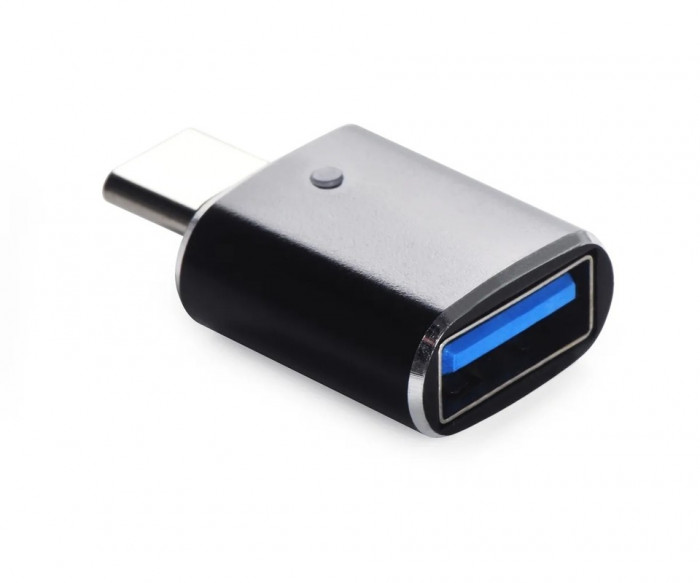 Переходник iNeez (OTG) Type-C to USB 3.0 converter + Flash для Macbook Черный (Black)
