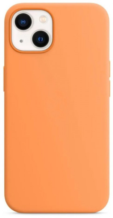 Чехол Silicone Case with Magsafe + IC для iPhone 13 Оранжевый (Marigold)