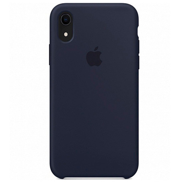 Чехол силиконовый для iPhone XR Темно-синий