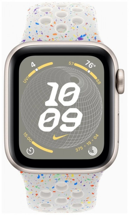 Умные часы Apple Watch SE 2023 40mm Aluminum Case with Nike Sport Band Starlight Pure Platinum