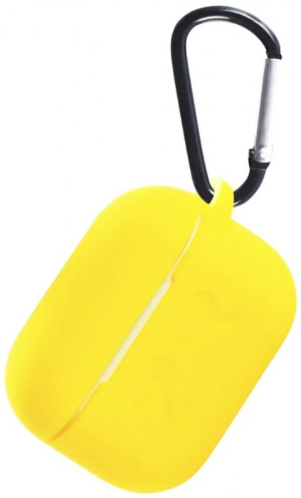 Чехол Gurdini SoftTouch c карабином для Airpods Pro 2 Желтый