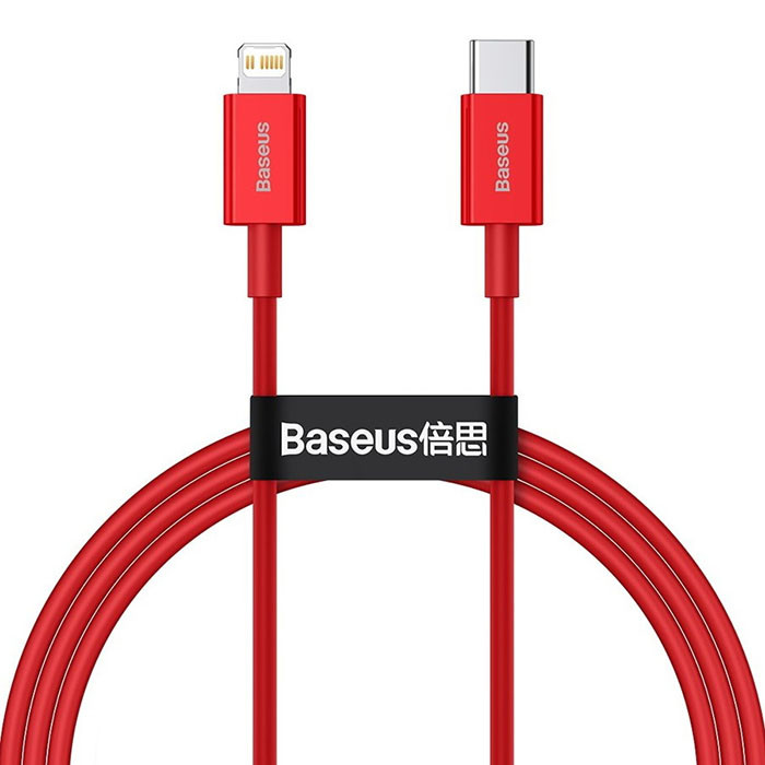 Кабель Baseus Superior Series Fast Charging Data Cable Type-C - Lightning PD 20W 1m Красный