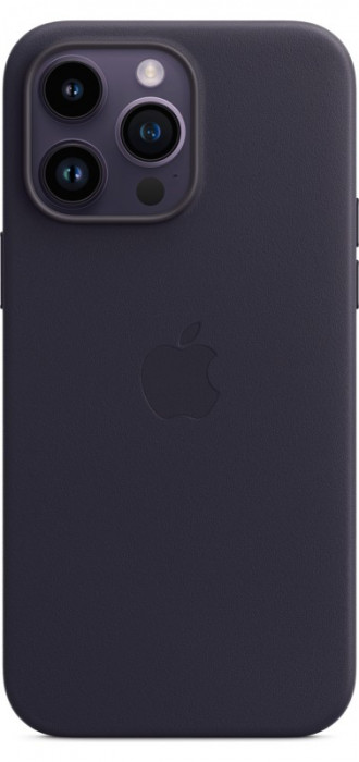 Чехол Leather Case MagSafe для iPhone 14 Pro Ink