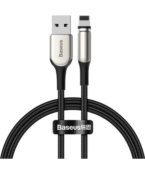 Магнитный кабель Baseus Zinc Magnetic Cable USB Lightning 1.5A 2m Черный