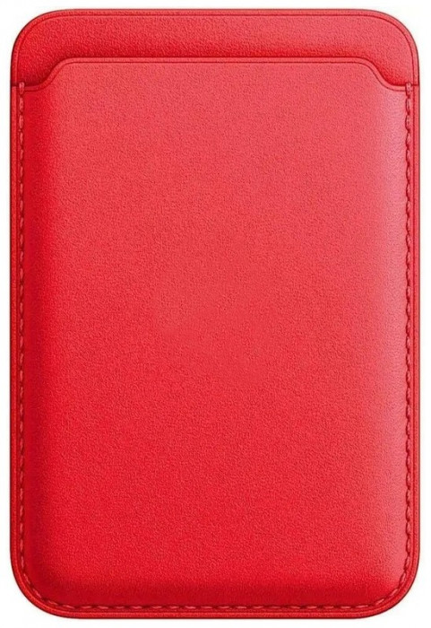 Чехол Leather Wallet MagSafe для iPhone Red
