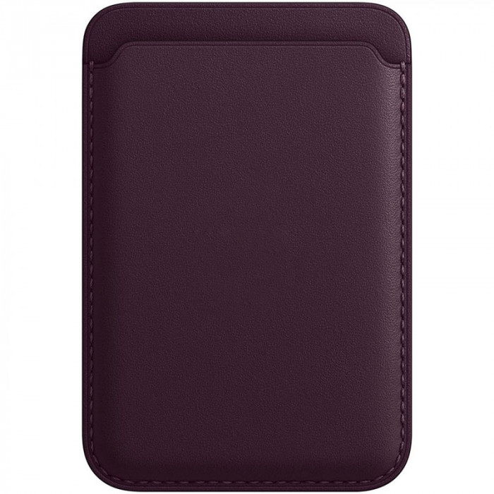 Чехол Leather Wallet MagSafe для iPhone Dark Cherry