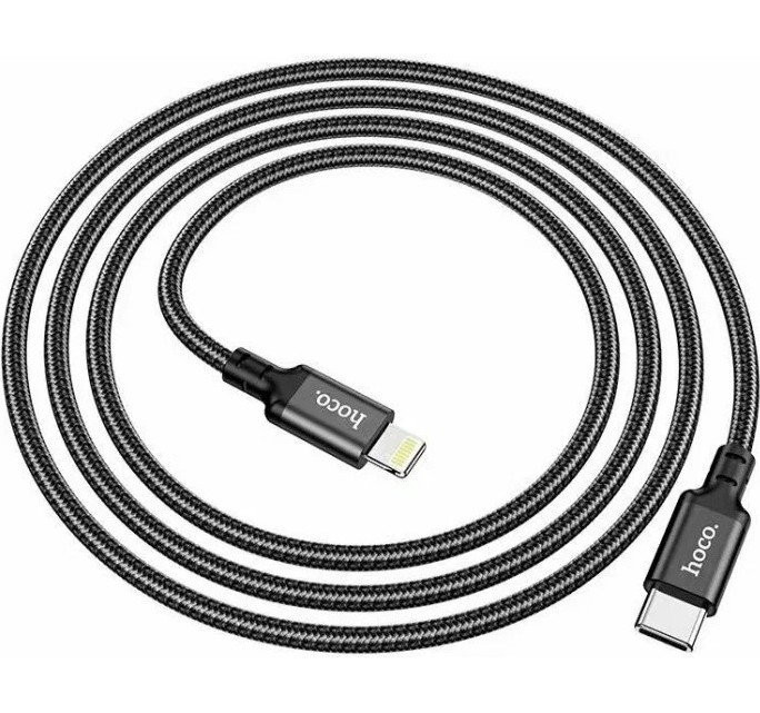 Кабель Hoco X14 USB Type C - Lightning 1м Черный